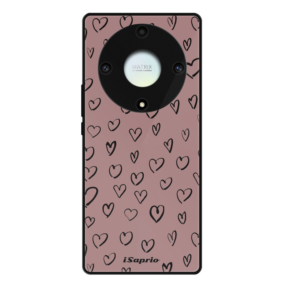 Lesklé puzdro Exclusive iSaprio - Heart Dark - Honor Magic5 Lite 5G