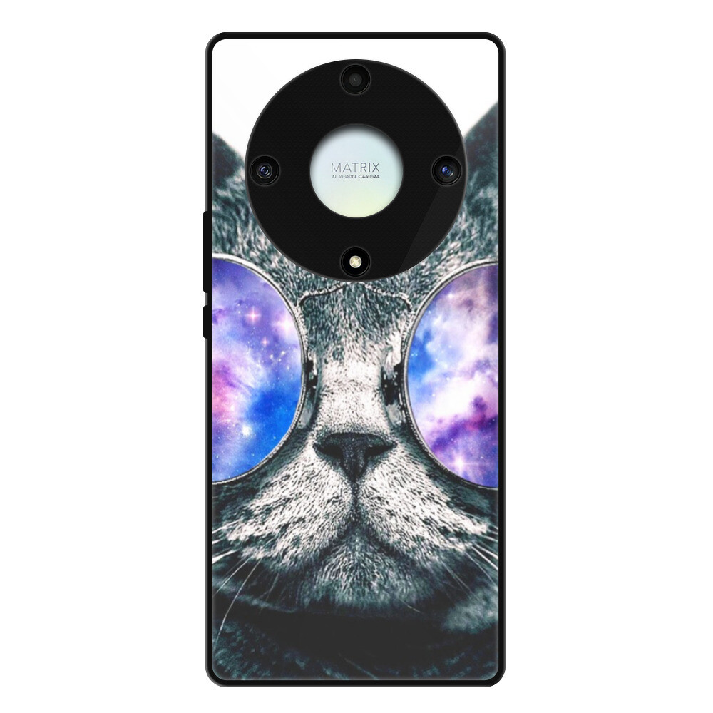 Lesklé puzdro Exclusive iSaprio - Galaxy Cat - Honor Magic5 Lite 5G