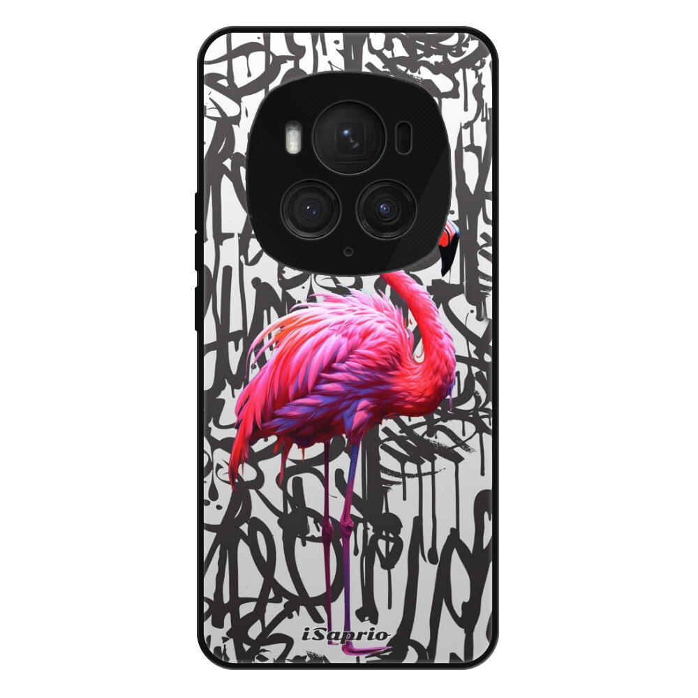 Lesklé puzdro Exclusive iSaprio - Flamingo Graffiti - Honor Magic6 Pro