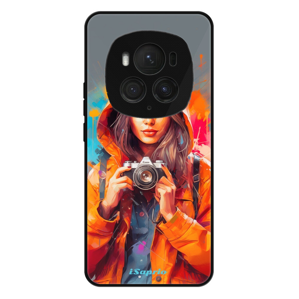Lesklé puzdro Exclusive iSaprio - Girl with Camera - Honor Magic6 Pro