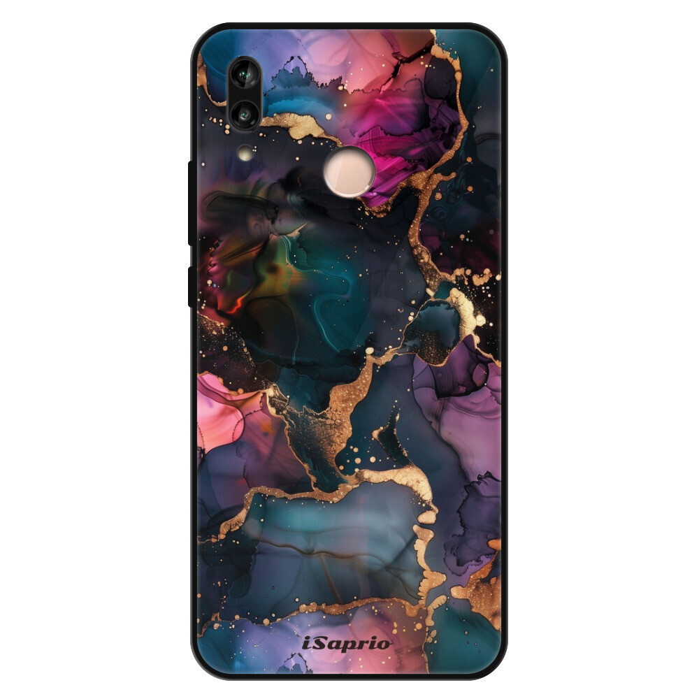 Lesklé puzdro Exclusive iSaprio - Dark Marble 10 - Huawei P20 Lite