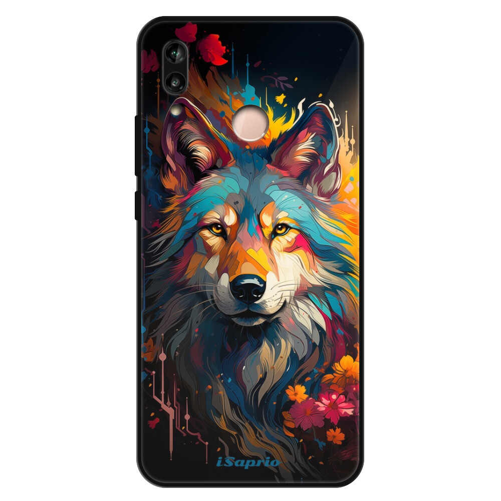 Lesklé puzdro Exclusive iSaprio - Mysterious Wolf - Huawei P20 Lite