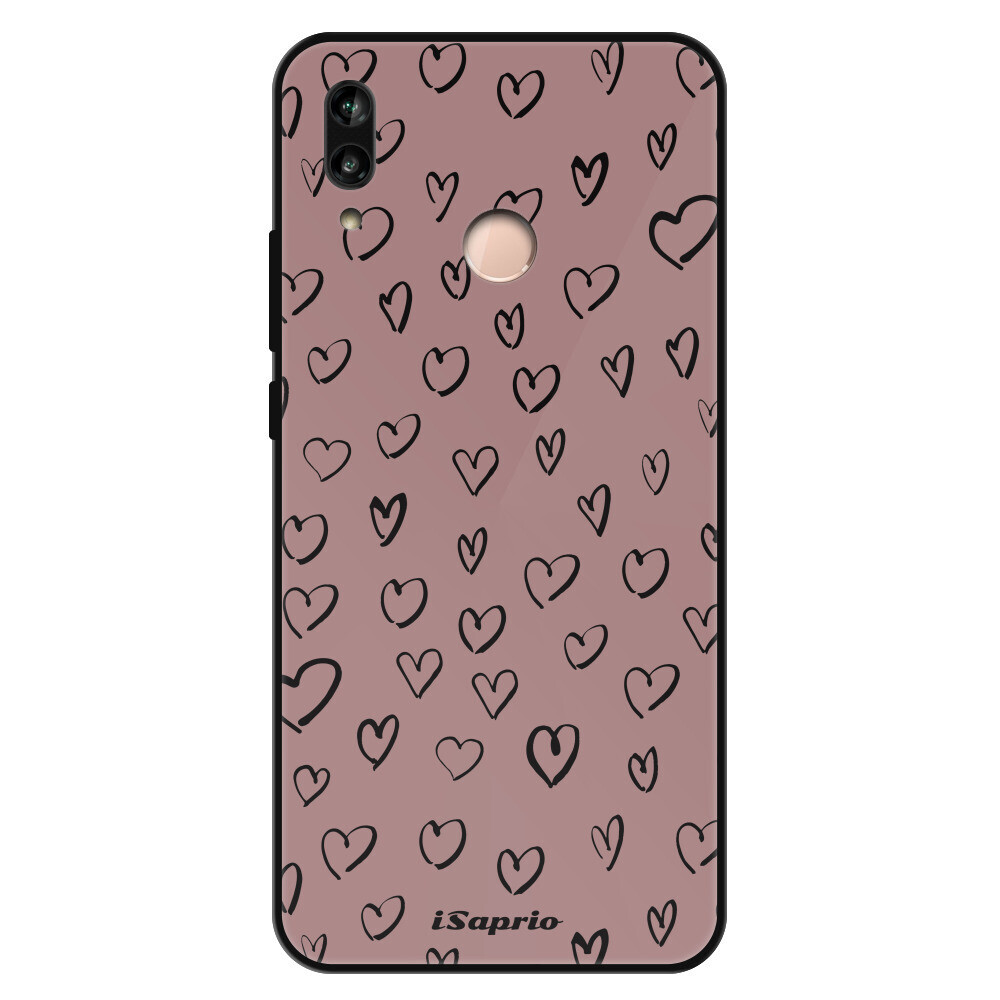 Lesklé puzdro Exclusive iSaprio - Heart Dark - Huawei P20 Lite
