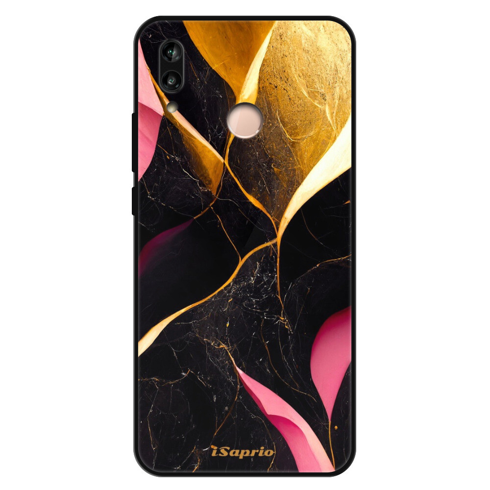 Lesklé puzdro Exclusive iSaprio - Gold Pink Marble - Huawei P20 Lite