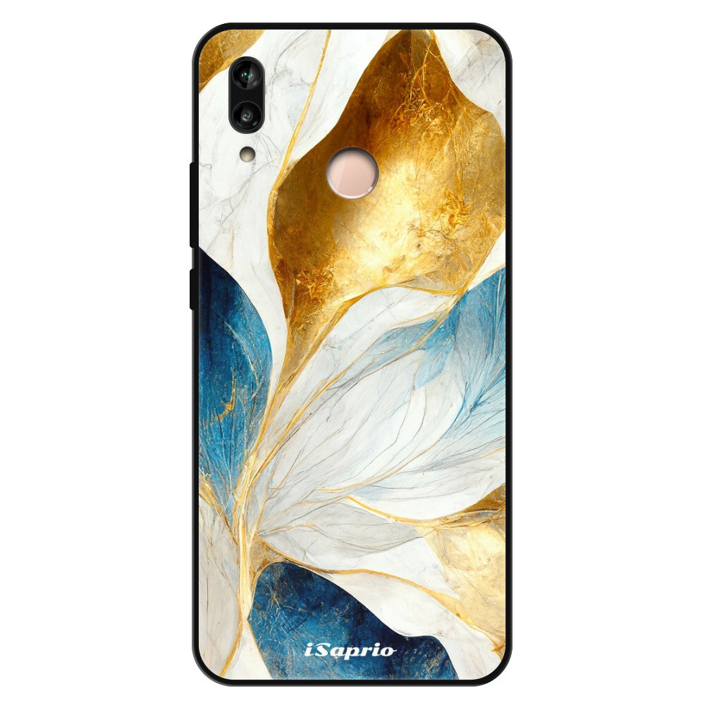 Lesklé puzdro Exclusive iSaprio - Blue Leaves - Huawei P20 Lite