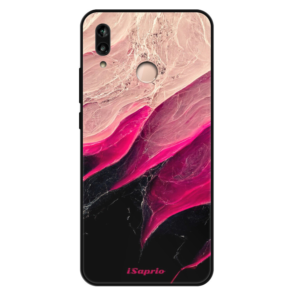 Lesklé puzdro Exclusive iSaprio - Black and Pink - Huawei P20 Lite