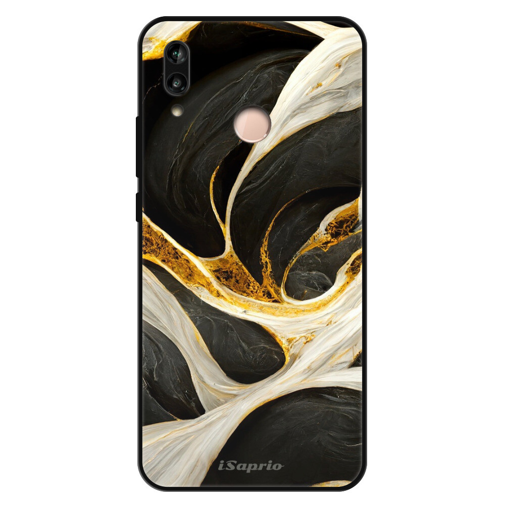 Lesklé puzdro Exclusive iSaprio - Black and Gold - Huawei P20 Lite