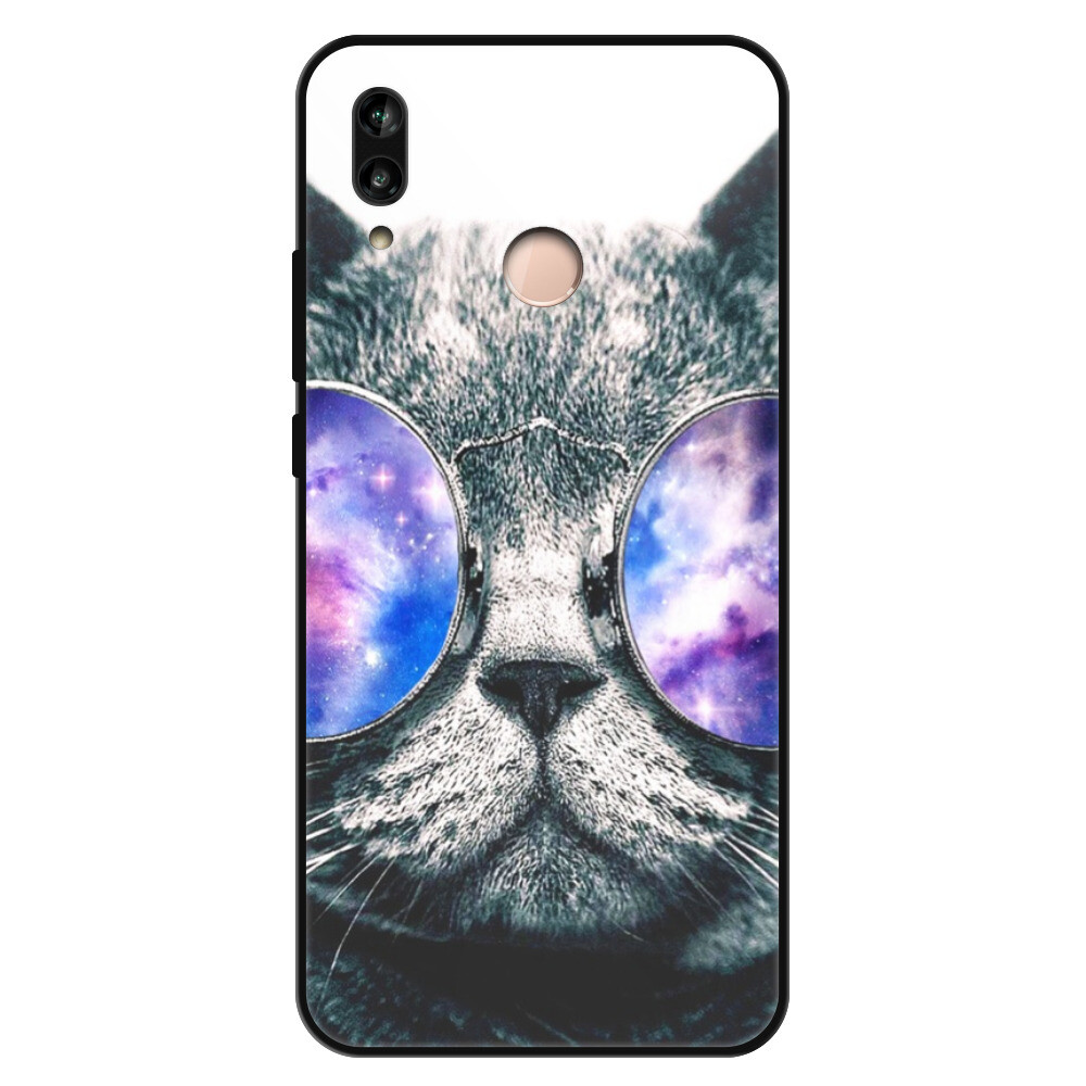 Lesklé puzdro Exclusive iSaprio - Galaxy Cat - Huawei P20 Lite