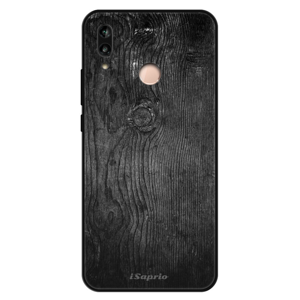 Lesklé puzdro Exclusive iSaprio - Black Wood 13 - Huawei P20 Lite