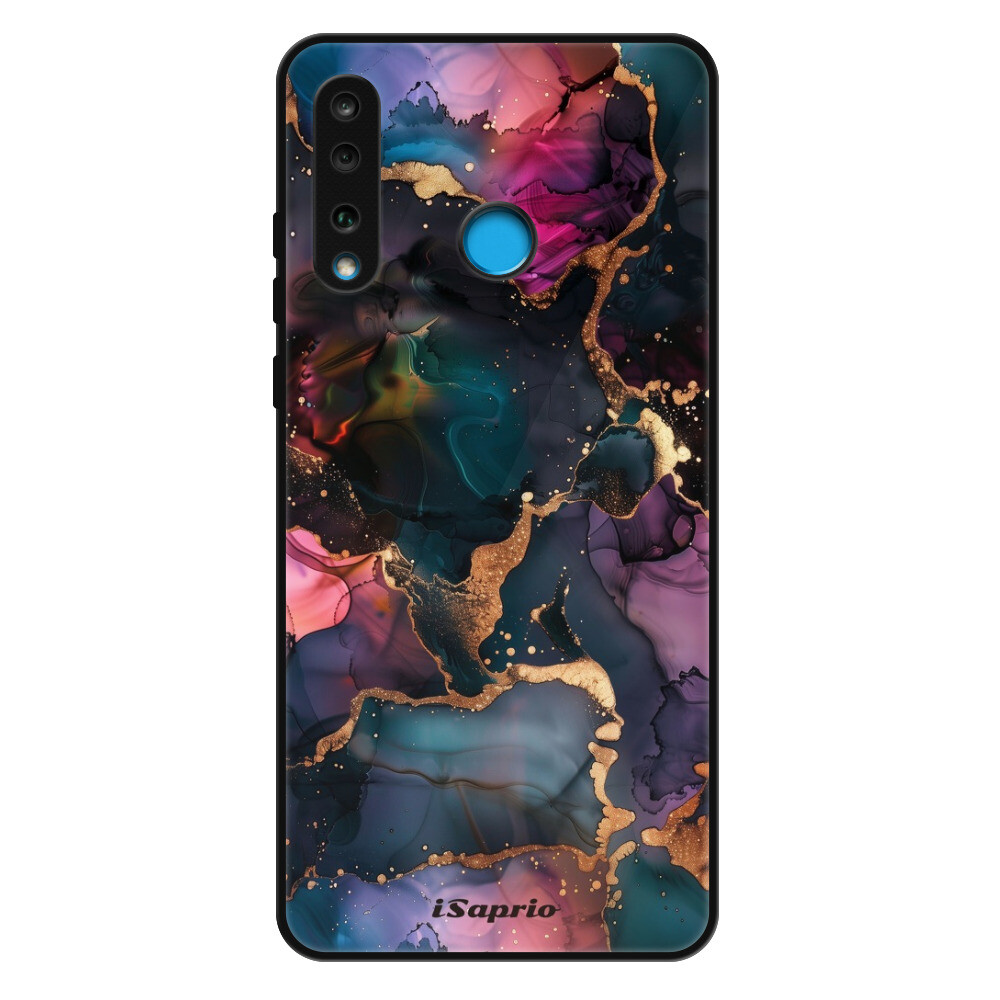 Lesklé puzdro Exclusive iSaprio - Dark Marble 10 - Huawei P30 Lite