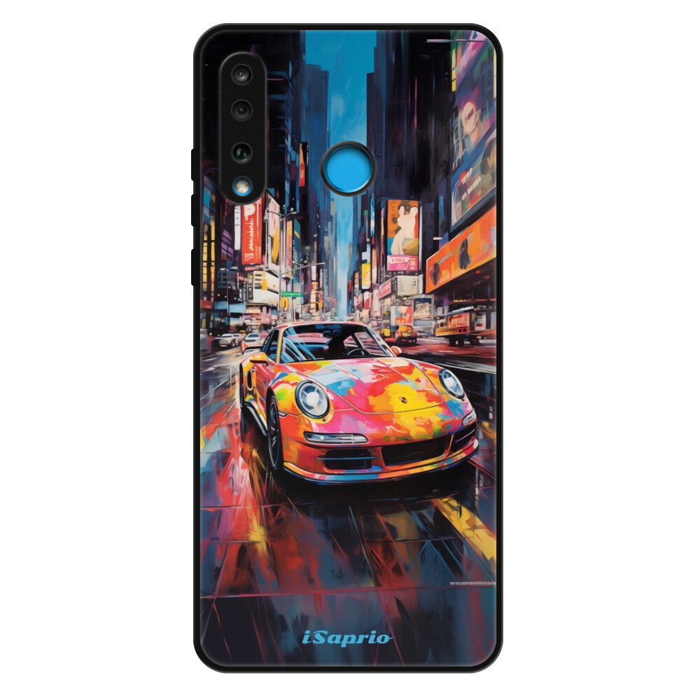 Lesklé puzdro Exclusive iSaprio - Abstract Porsche - Huawei P30 Lite