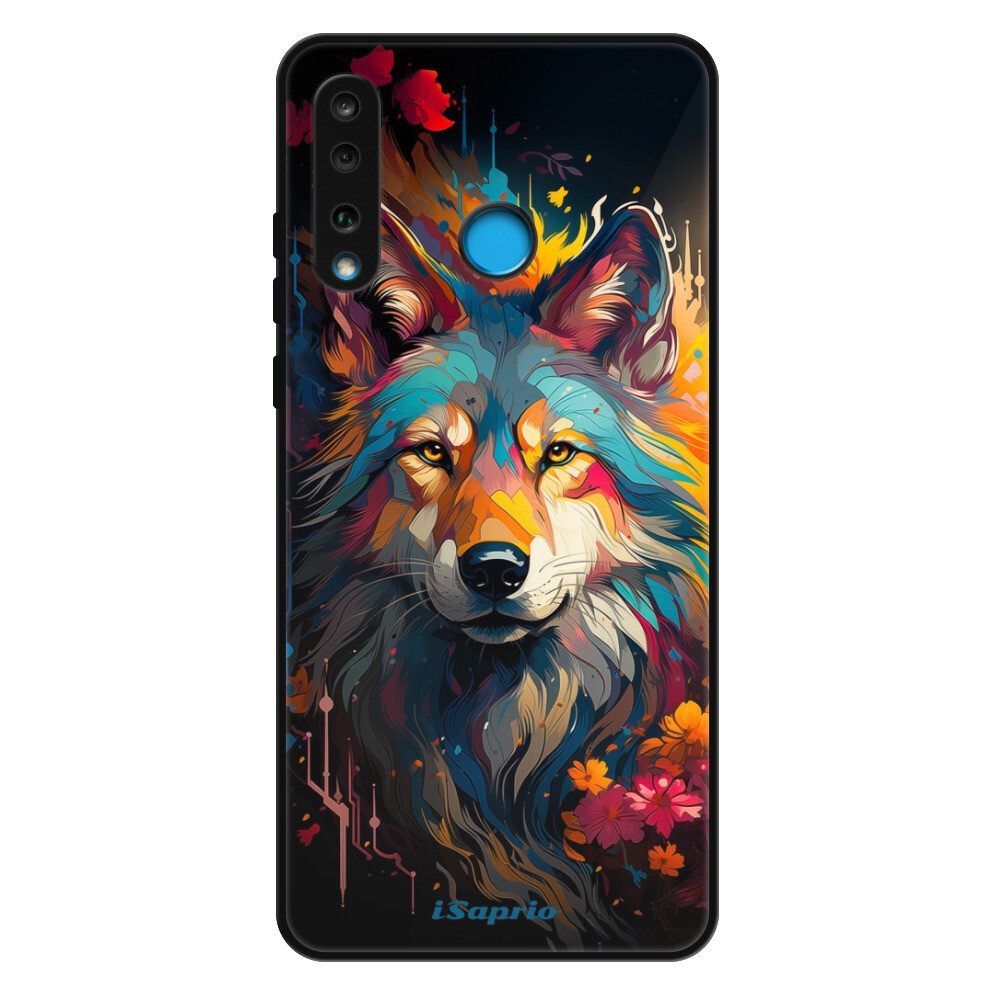 Lesklé puzdro Exclusive iSaprio - Mysterious Wolf - Huawei P30 Lite