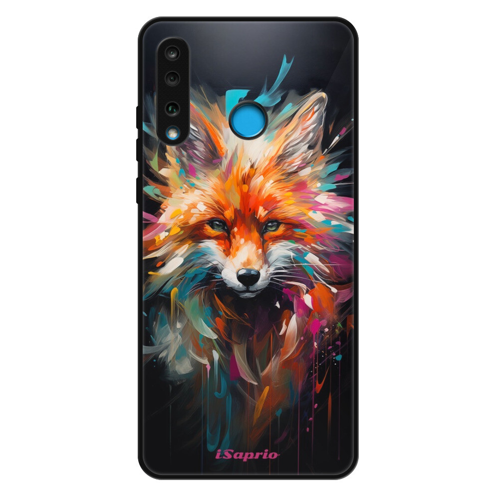 Lesklé puzdro Exclusive iSaprio - Neon Fox - Huawei P30 Lite