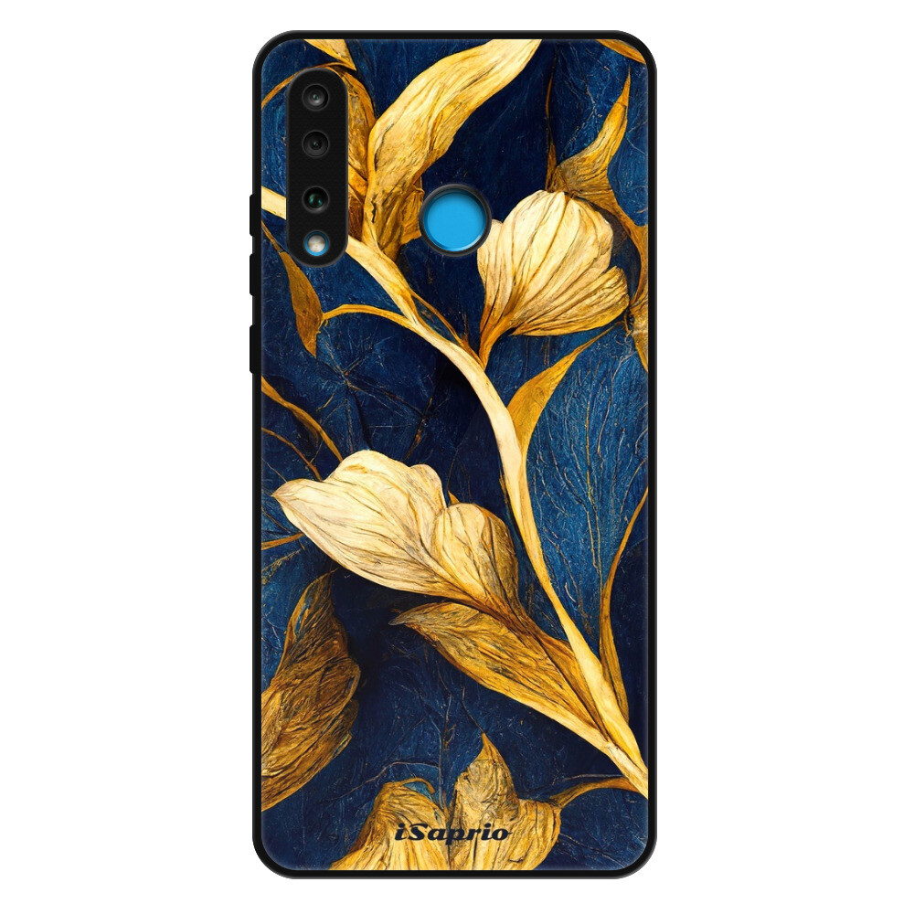 Lesklé puzdro Exclusive iSaprio - Gold Leaves - Huawei P30 Lite
