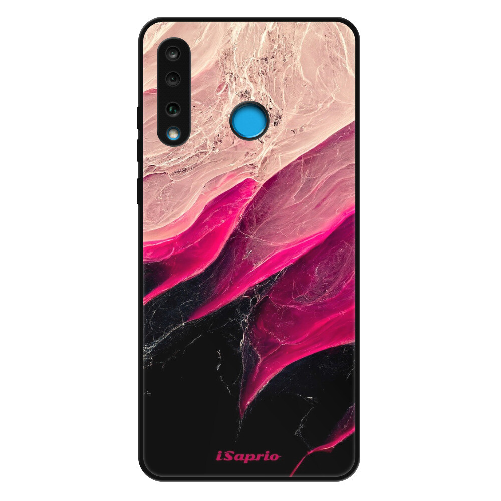 Lesklé puzdro Exclusive iSaprio - Black and Pink - Huawei P30 Lite