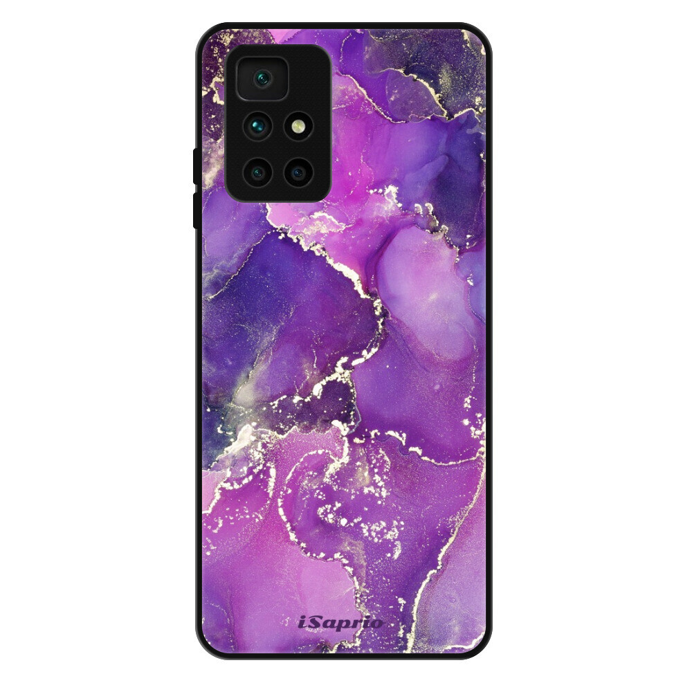 Lesklé puzdro Exclusive iSaprio - Purple Marble 10 - Xiaomi Redmi 10