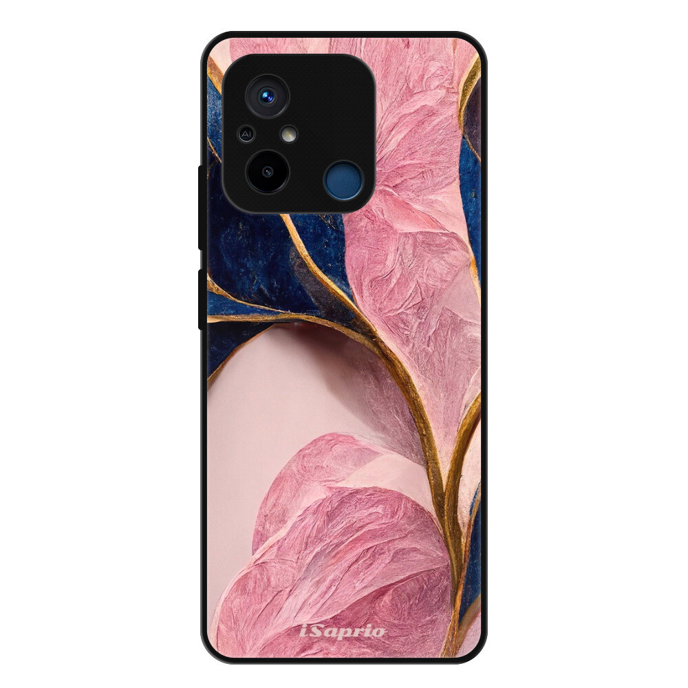 Lesklé puzdro Exclusive iSaprio - Pink Blue Leaves - Xiaomi Redmi 12C