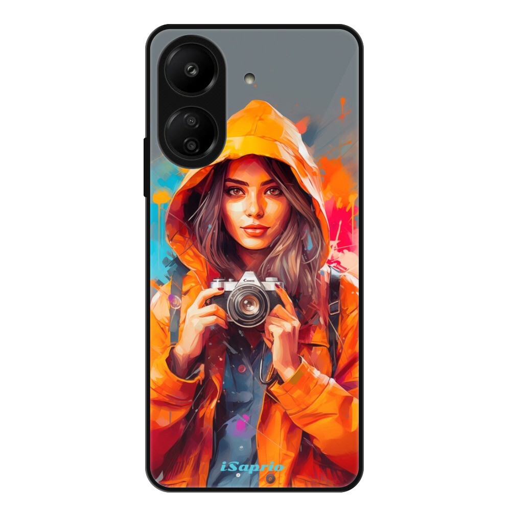 Lesklé puzdro Exclusive iSaprio - Girl with Camera - Xiaomi Redmi 13C