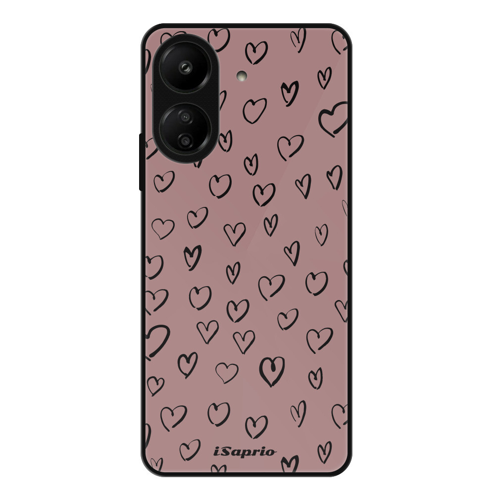 Lesklé puzdro Exclusive iSaprio - Heart Dark - Xiaomi Redmi 13C