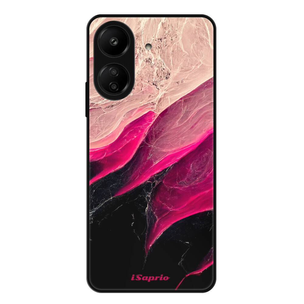 Lesklé puzdro Exclusive iSaprio - Black and Pink - Xiaomi Redmi 13C