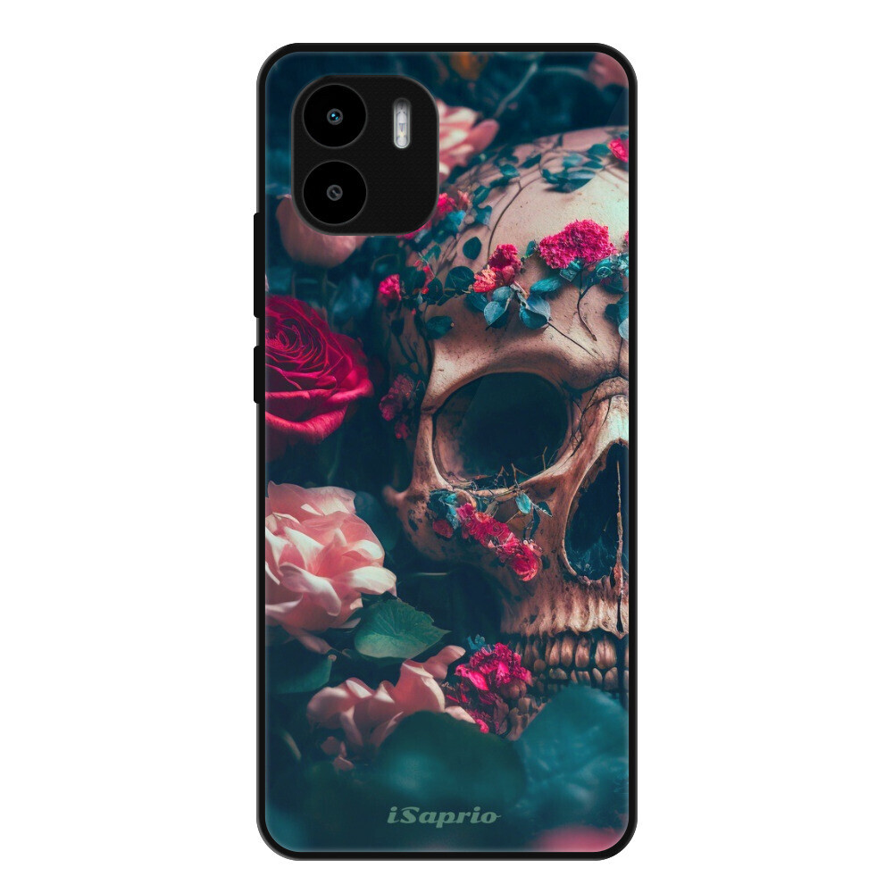 Lesklé puzdro Exclusive iSaprio - Skull in Roses - Xiaomi Redmi A1 / A2