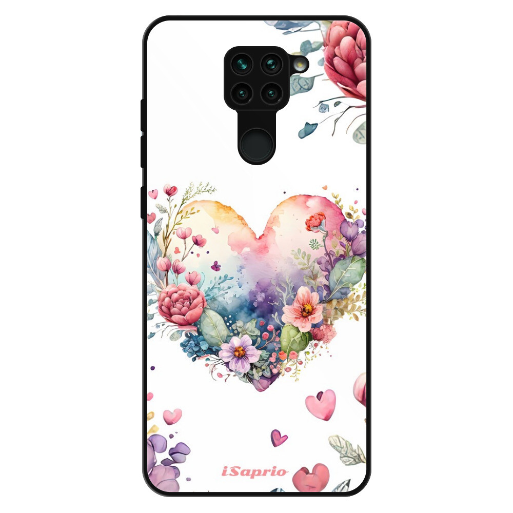 Lesklé puzdro Exclusive iSaprio - Floral Heart - Xiaomi Redmi Note 9