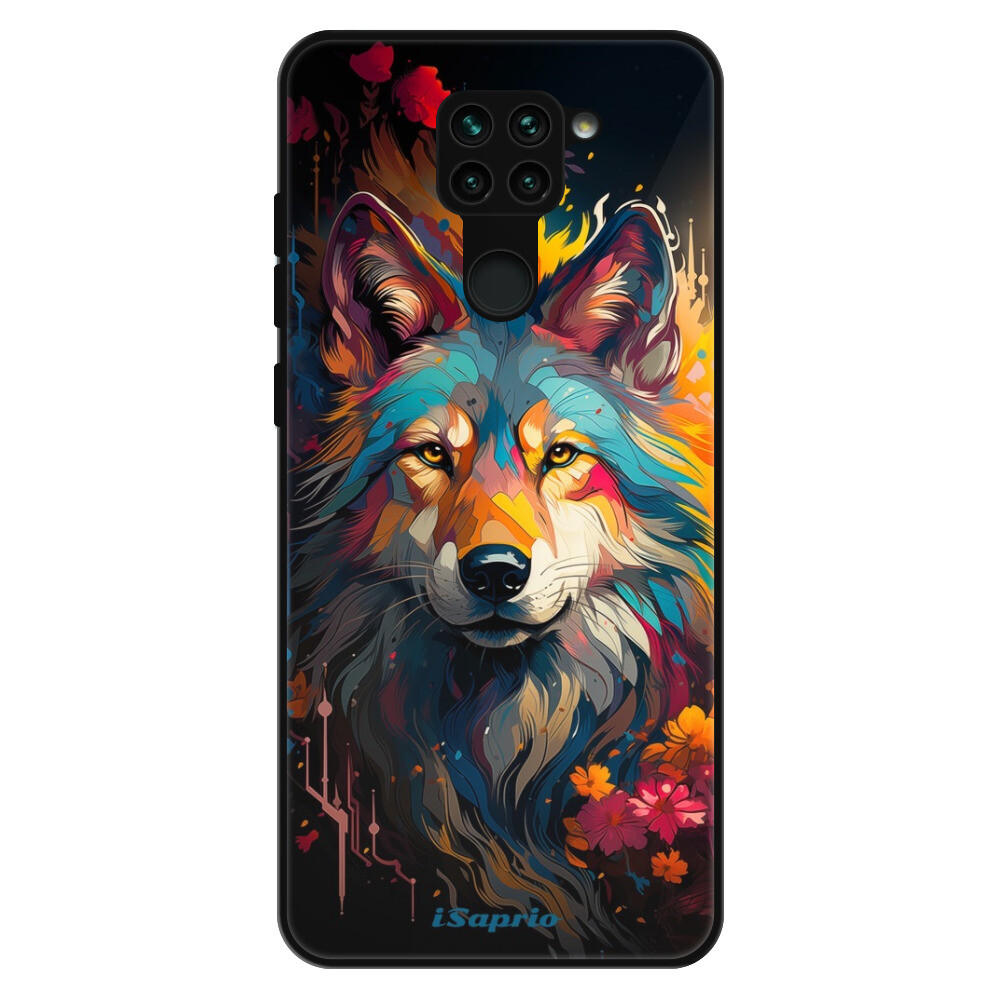 Lesklé puzdro Exclusive iSaprio - Mysterious Wolf - Xiaomi Redmi Note 9