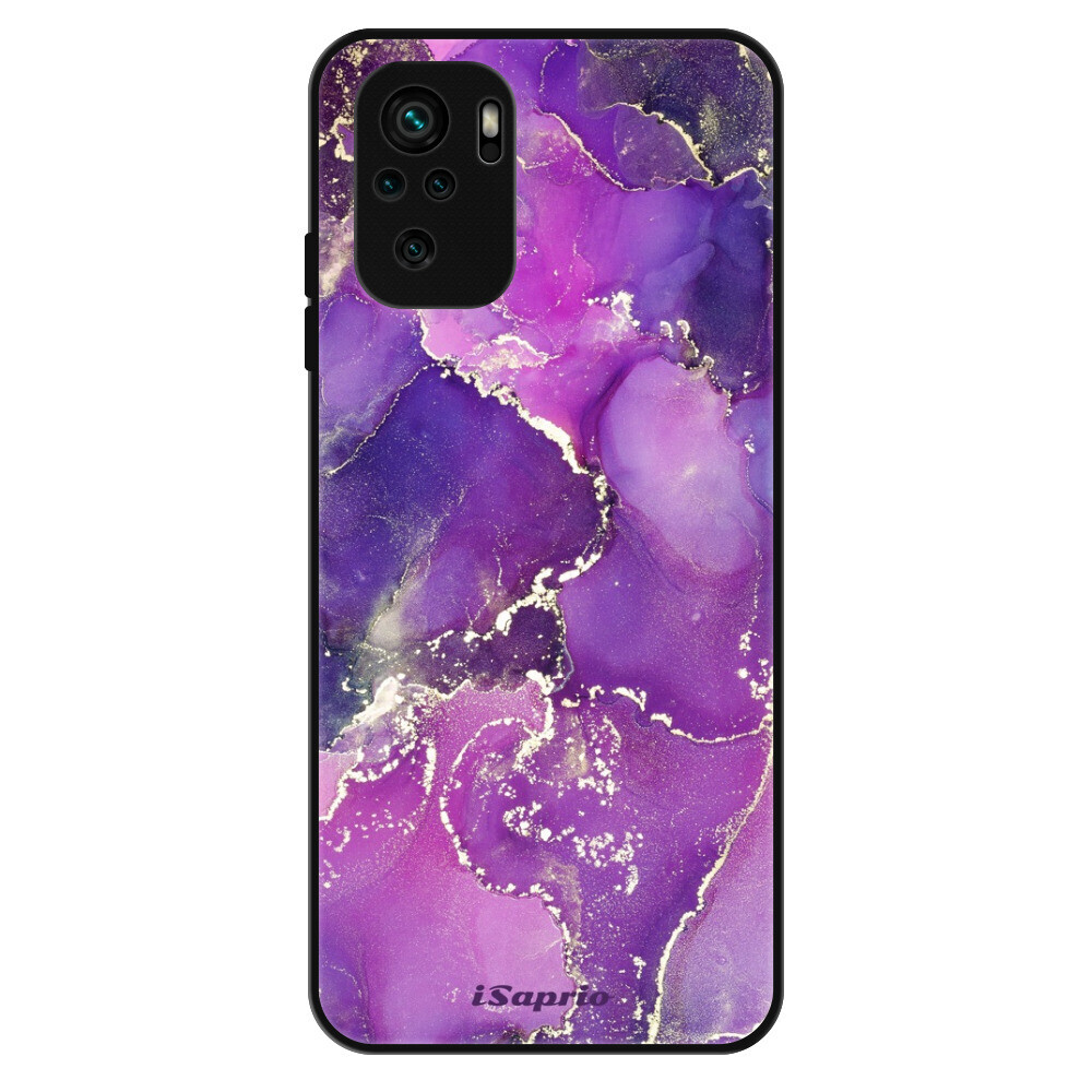 Lesklé puzdro Exclusive iSaprio - Purple Marble 10 - Xiaomi Redmi Note 10 / Note 10S