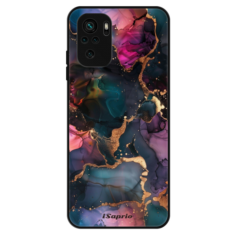 Lesklé puzdro Exclusive iSaprio - Dark Marble 10 - Xiaomi Redmi Note 10 / Note 10S