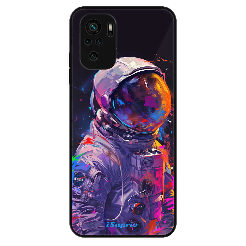 Lesklé puzdro Exclusive iSaprio - Neon Astronaut - Xiaomi Redmi Note 10 / Note 10S