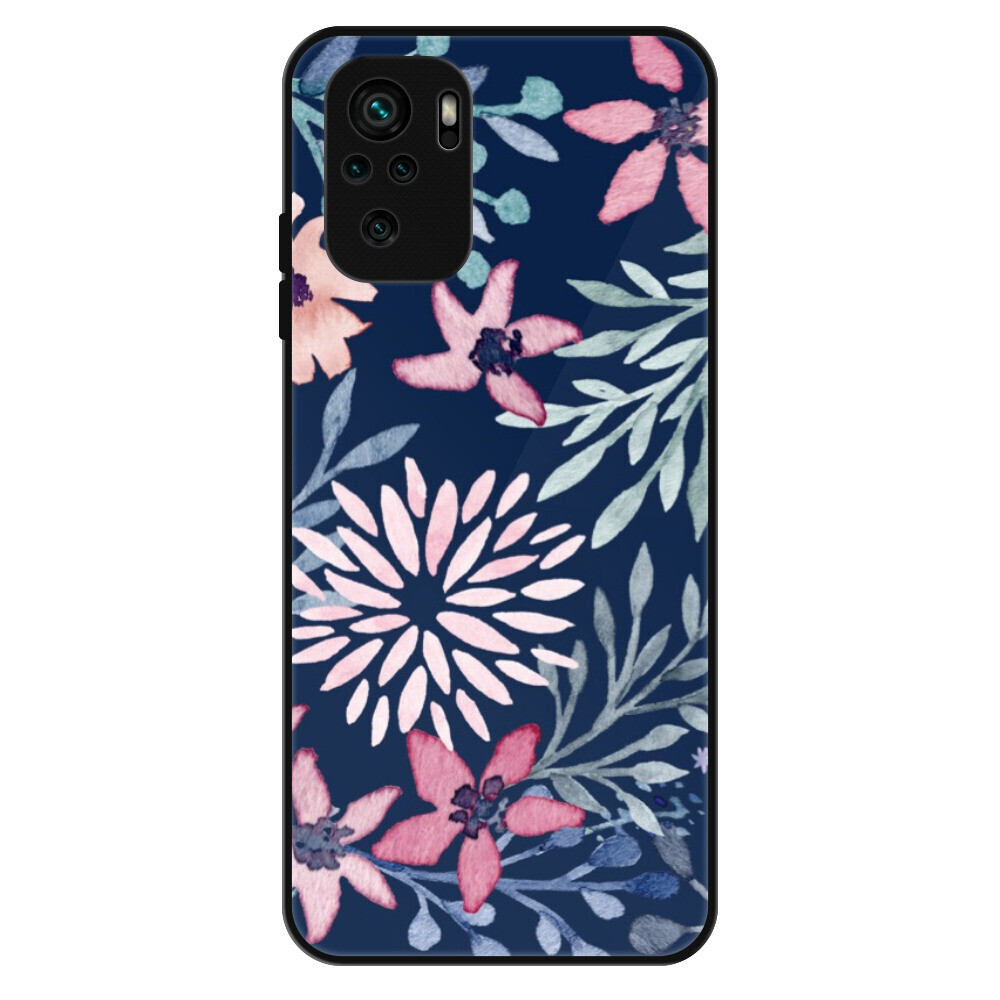 Lesklé puzdro Exclusive iSaprio - Leaves on Blue - Xiaomi Redmi Note 10 / Note 10S