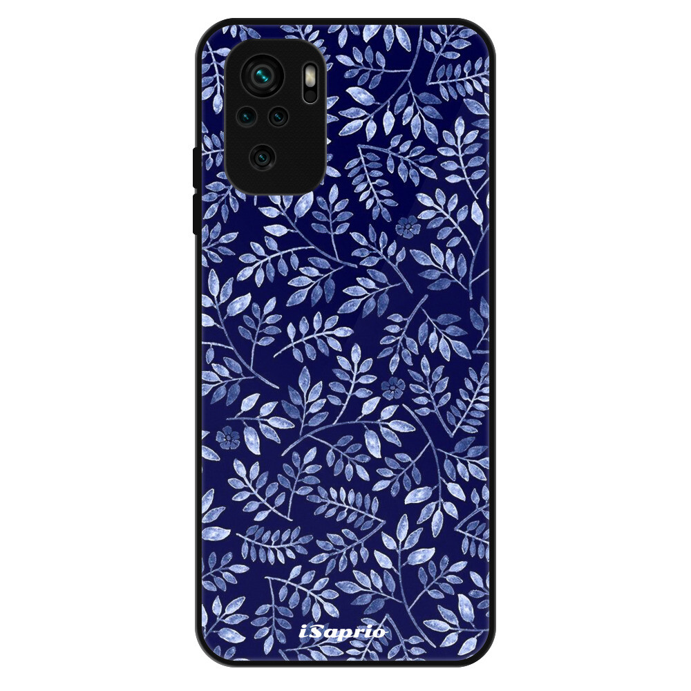 Lesklé puzdro Exclusive iSaprio - Blue Leaves 05 - Xiaomi Redmi Note 10 / Note 10S