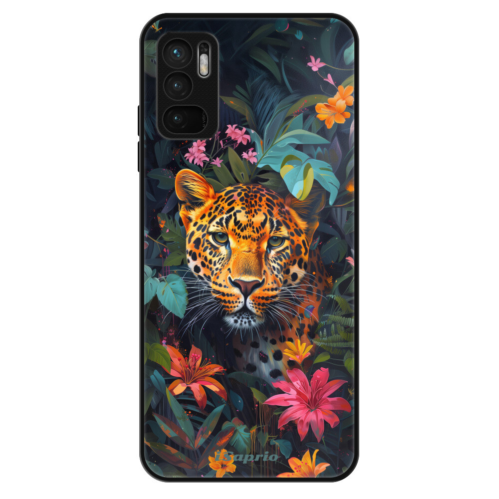 Lesklé puzdro Exclusive iSaprio - Flower Jaguar - Xiaomi Redmi Note 10 5G