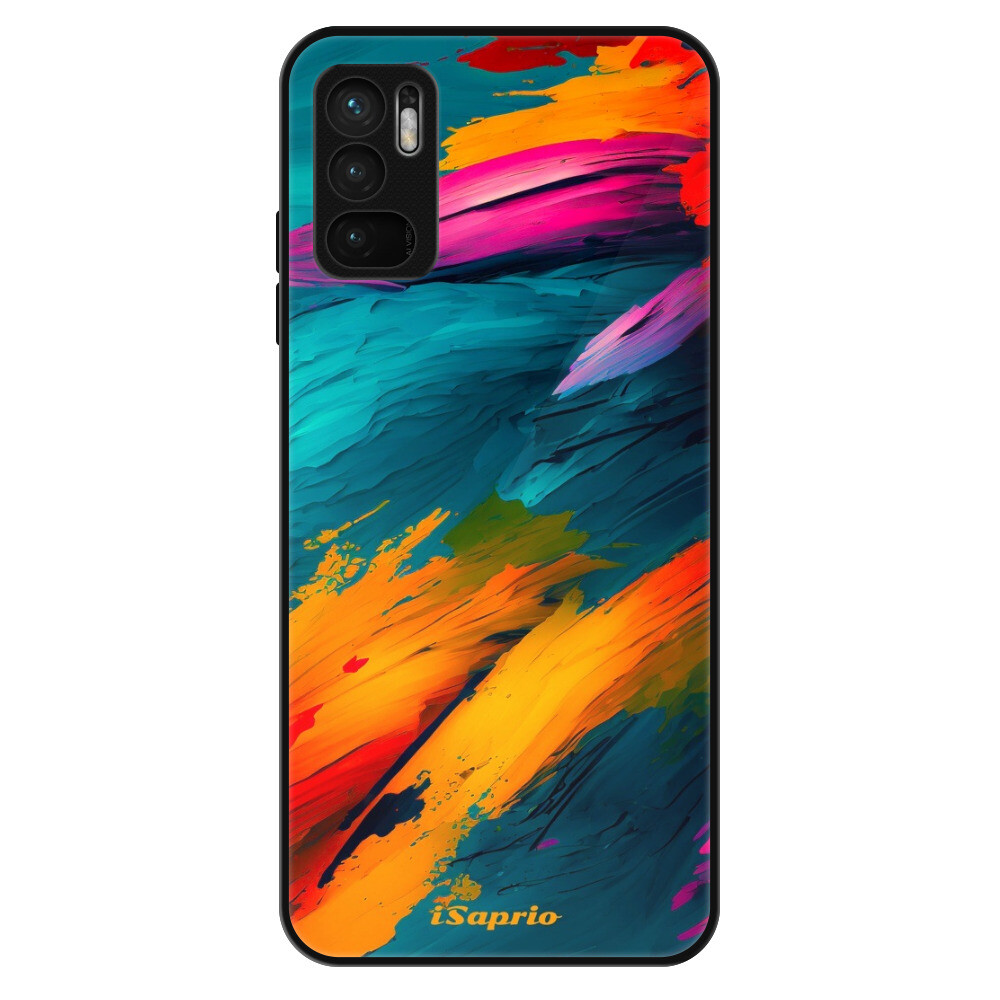 Lesklé puzdro Exclusive iSaprio - Blue Paint - Xiaomi Redmi Note 10 5G