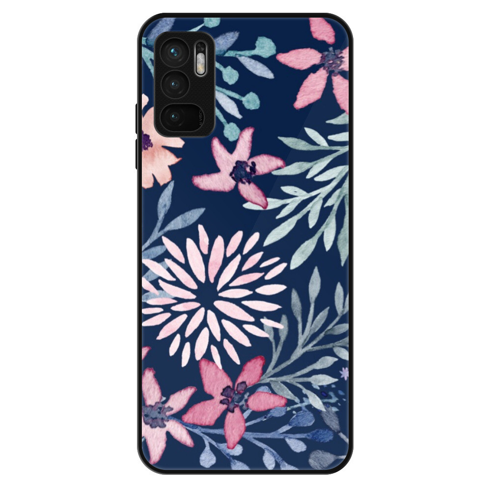 Lesklé puzdro Exclusive iSaprio - Leaves on Blue - Xiaomi Redmi Note 10 5G