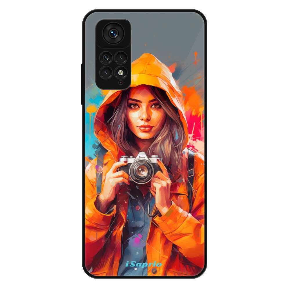 Lesklé puzdro Exclusive iSaprio - Girl with Camera - Xiaomi Redmi Note 11 / Note 11S