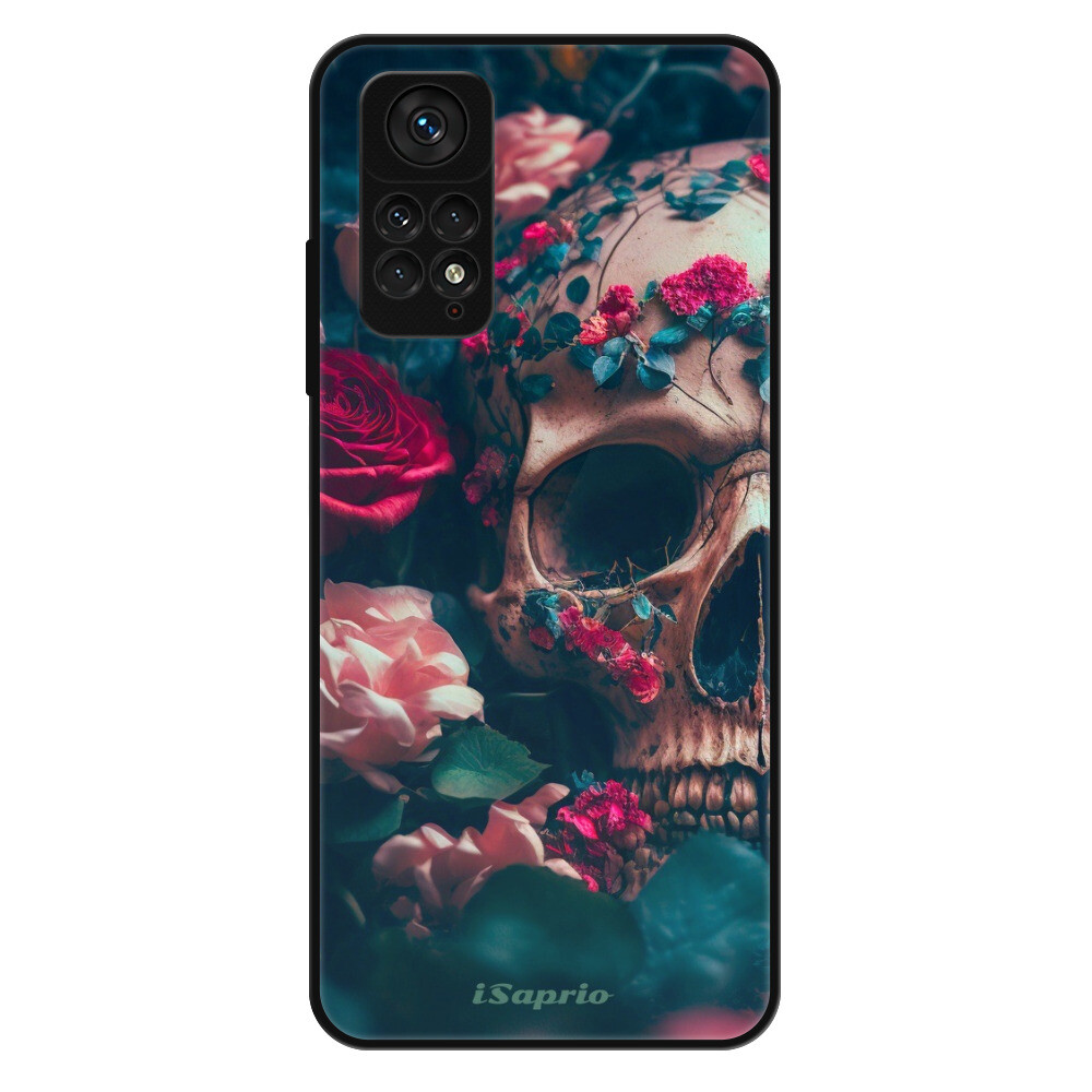 Lesklé puzdro Exclusive iSaprio - Skull in Roses - Xiaomi Redmi Note 11 / Note 11S