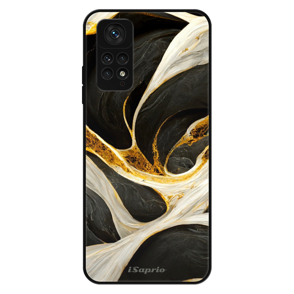 Lesklé puzdro Exclusive iSaprio - Black and Gold - Xiaomi Redmi Note 11 Pro 5G