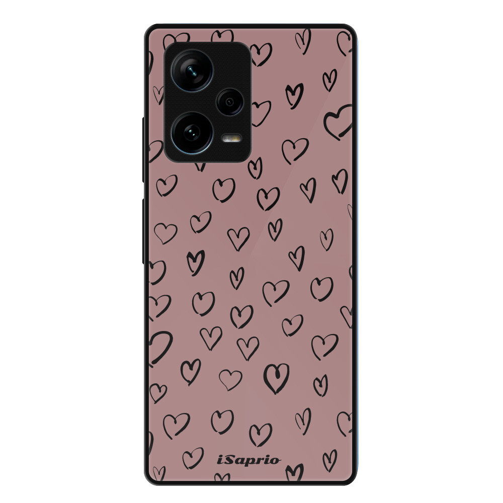 Lesklé puzdro Exclusive iSaprio - Heart Dark - Xiaomi Redmi Note 12 Pro+ 5G