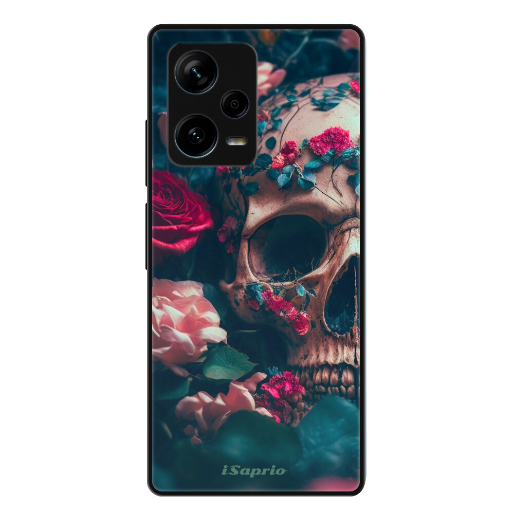 Lesklé puzdro Exclusive iSaprio - Skull in Roses - Xiaomi Redmi Note 12 Pro+ 5G