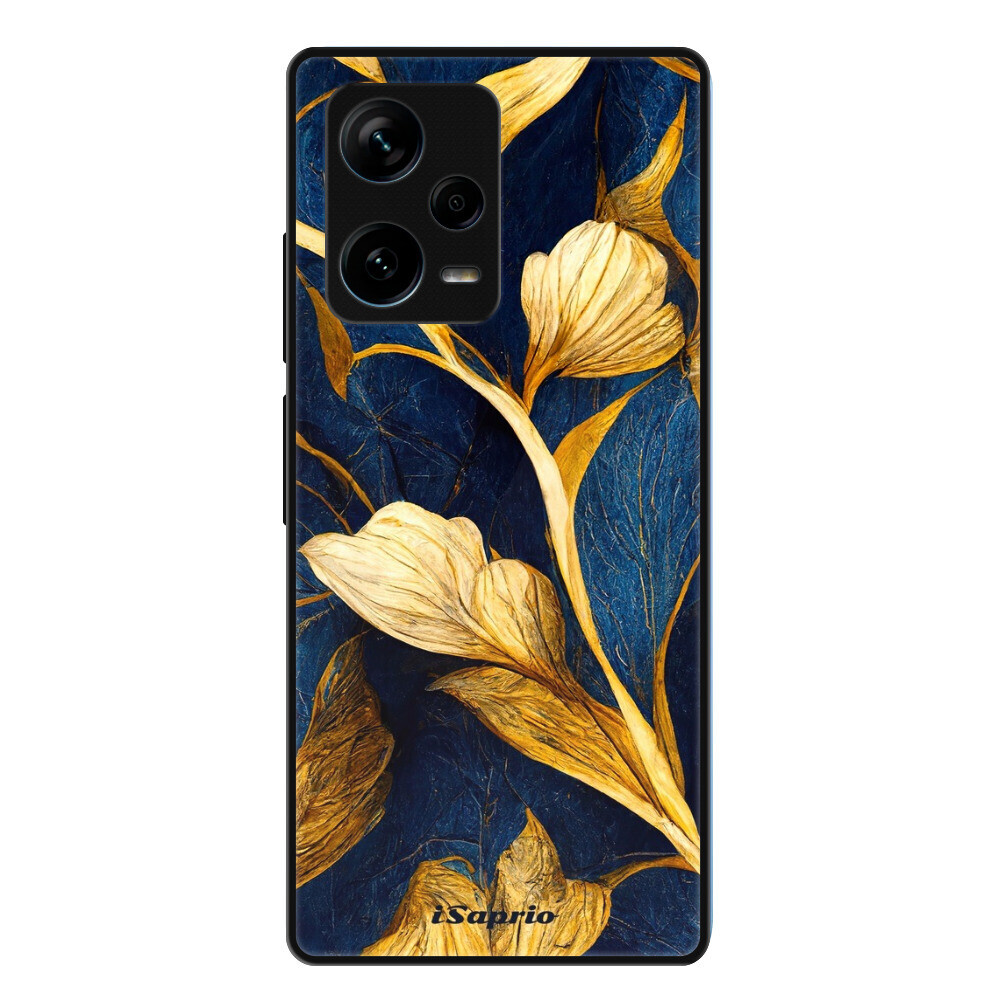 Lesklé puzdro Exclusive iSaprio - Gold Leaves - Xiaomi Redmi Note 12 Pro+ 5G
