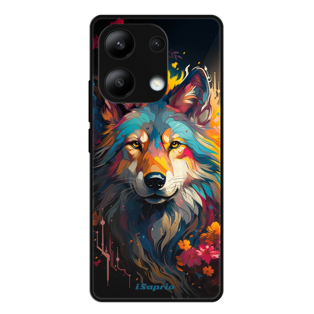 Lesklé puzdro Exclusive iSaprio - Mysterious Wolf - Xiaomi Redmi Note 13