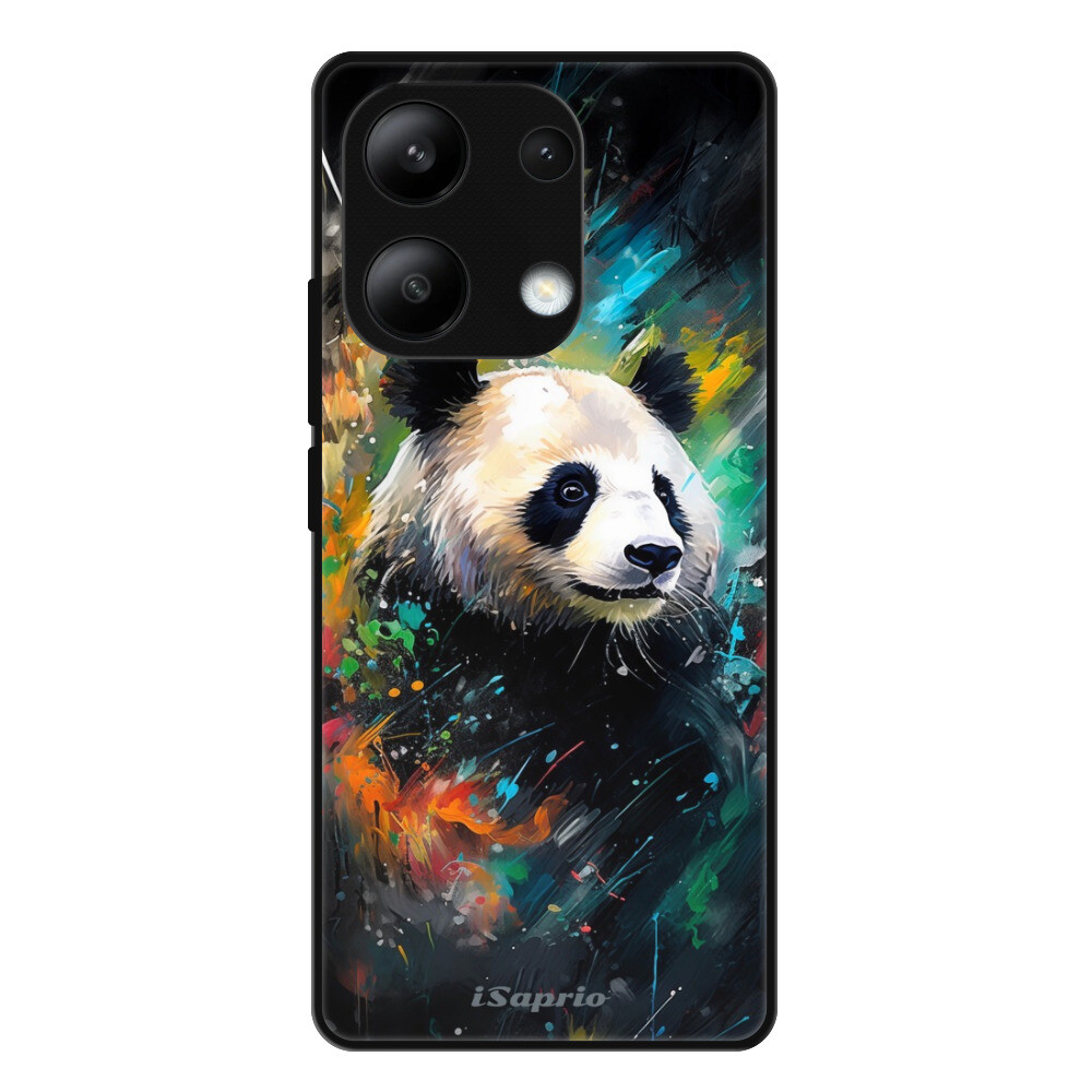 Lesklé puzdro Exclusive iSaprio - Abstract Panda - Xiaomi Redmi Note 13