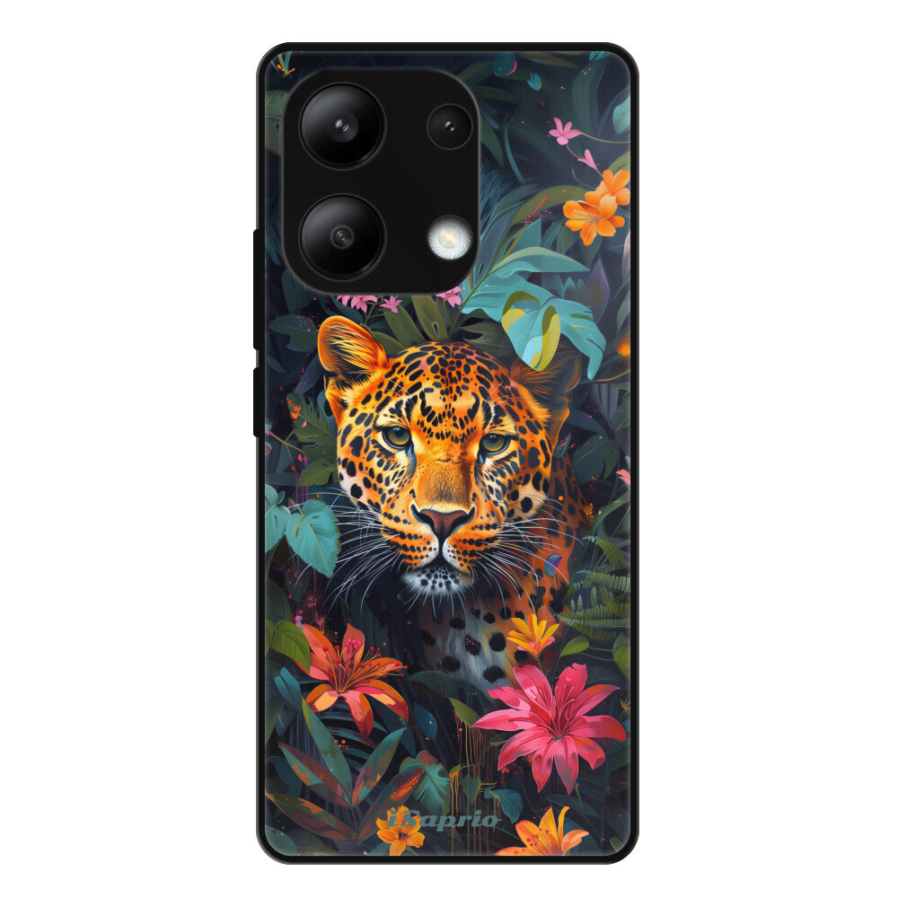 Lesklé puzdro Exclusive iSaprio - Flower Jaguar - Xiaomi Redmi Note 13
