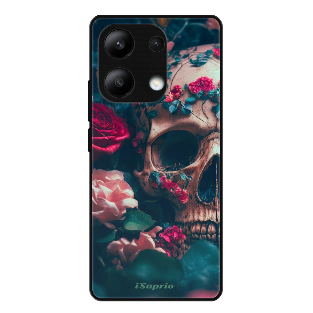 Lesklé puzdro Exclusive iSaprio - Skull in Roses - Xiaomi Redmi Note 13