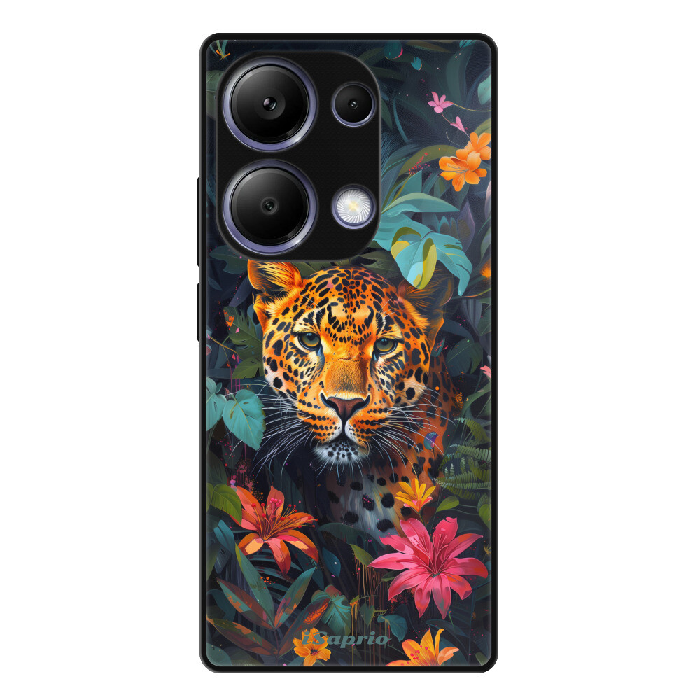 Lesklé puzdro Exclusive iSaprio - Flower Jaguar - Xiaomi Redmi Note 13 Pro