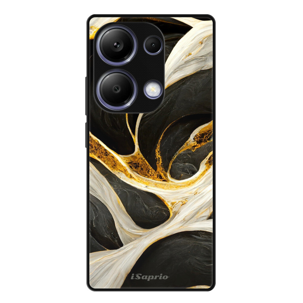 Lesklé puzdro Exclusive iSaprio - Black and Gold - Xiaomi Redmi Note 13 Pro
