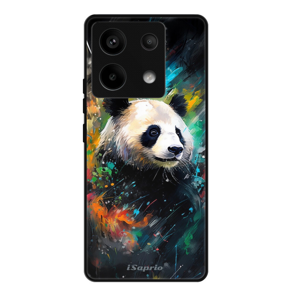 Lesklé puzdro Exclusive iSaprio - Abstract Panda - Xiaomi Redmi Note 13 Pro 5G / Poco X6 5G