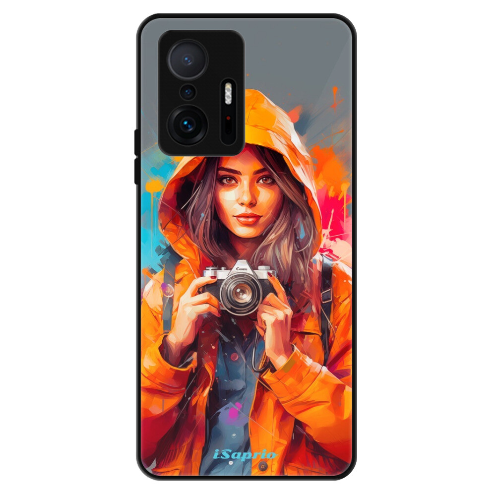 Lesklé puzdro Exclusive iSaprio - Girl with Camera - Xiaomi 11T / 11T Pro