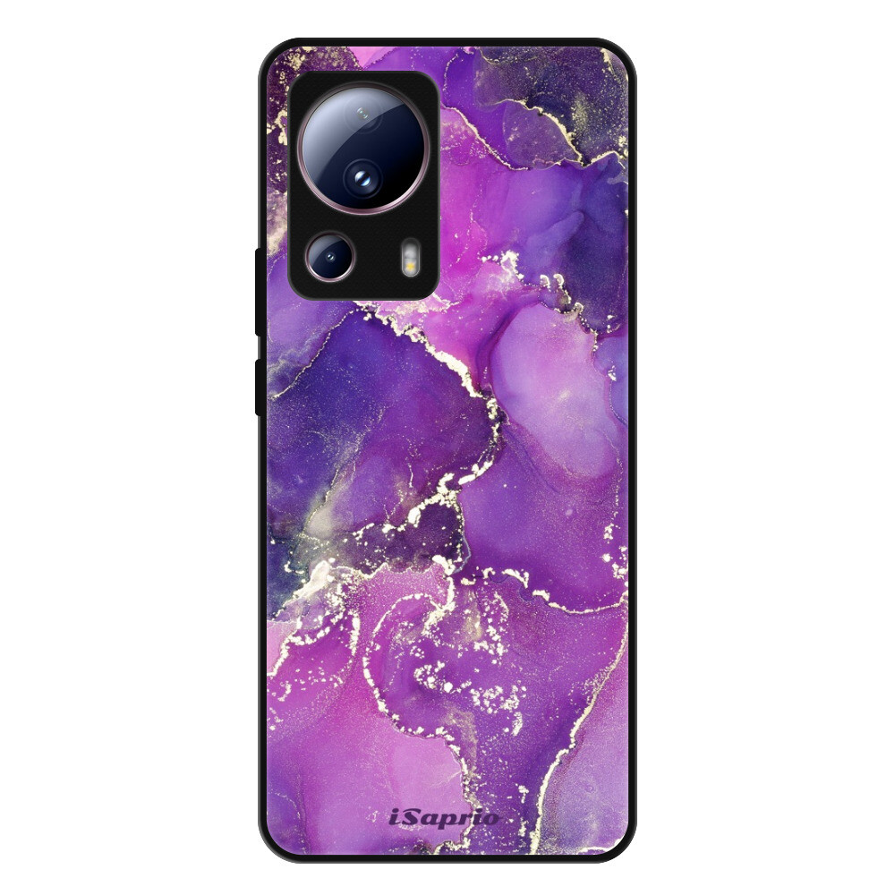 Lesklé puzdro Exclusive iSaprio - Purple Marble 10 - Xiaomi 13 Lite